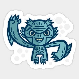 Monster Swimmer Sticker